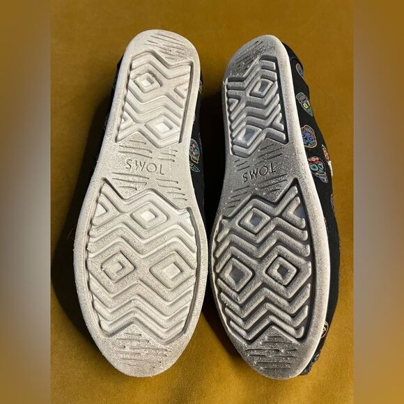 Toms Alpargata Glow In The Dark Day of the Dead Sugar Skulls 8.5 - Picture 7 of 10
